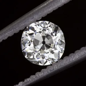 0.71ct GIA CERTIFIED J VS2 OLD MINE CUT DIAMOND 1900s ANTIQUE LOOSE ESTATE 3/4