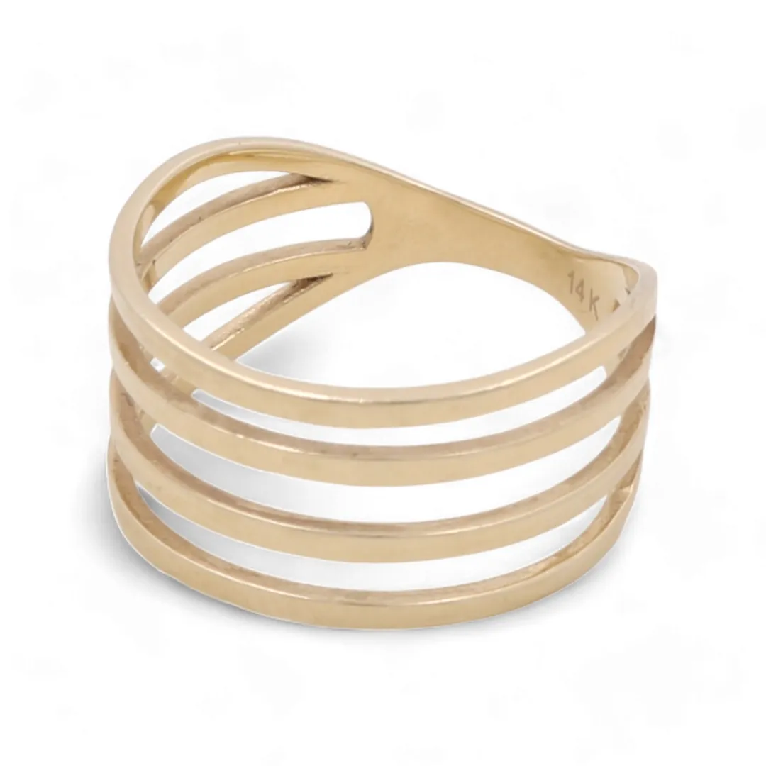 14K Yellow Gold Fashion Women Ring