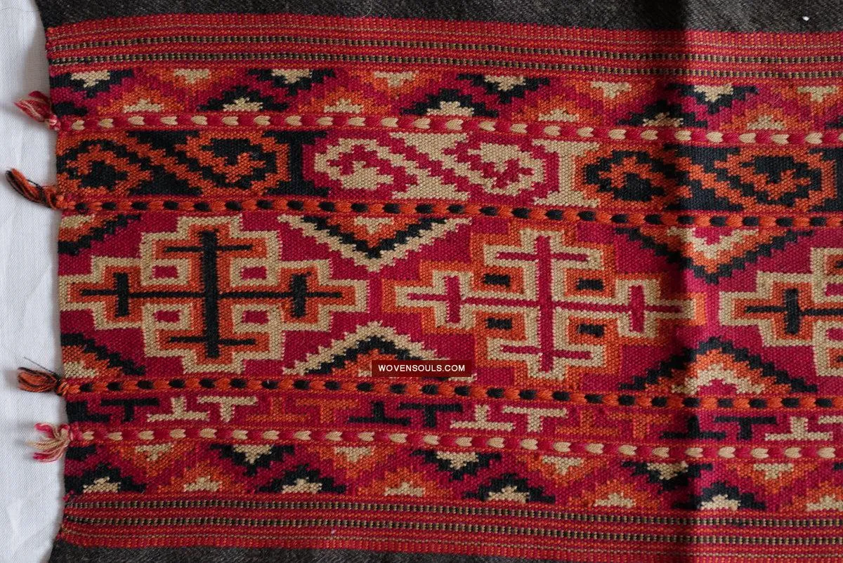 1724 SOLD Rare Handmade Traditional Yak Wool Shawl