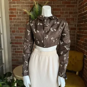 1950s Silk Cropped Bolero