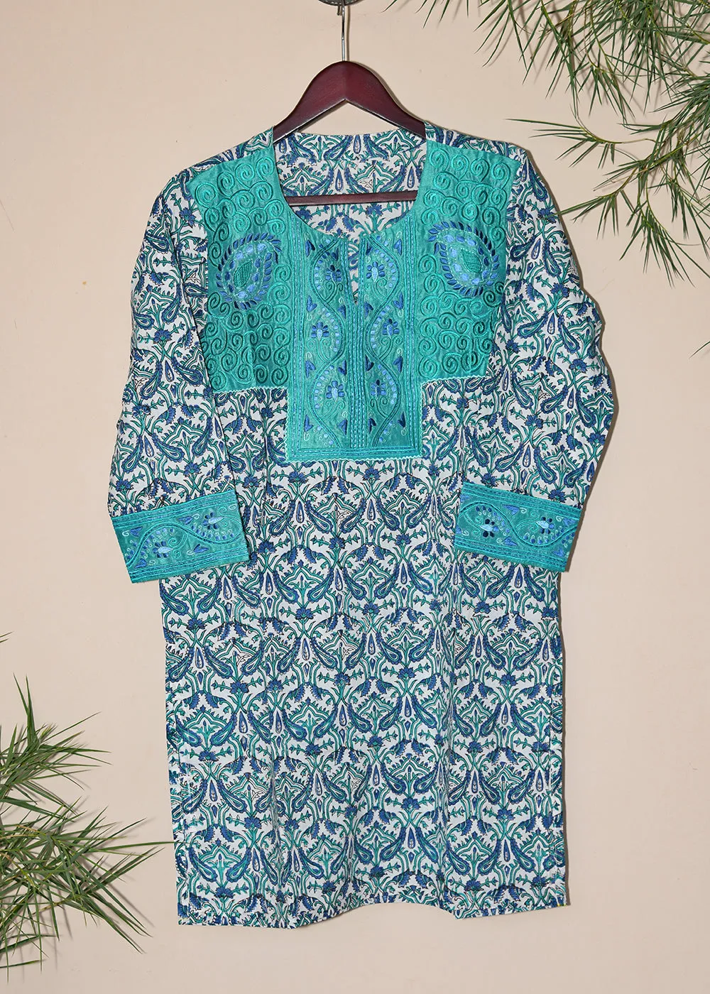 Ajanta Embroidered Hand Block Print Tunic