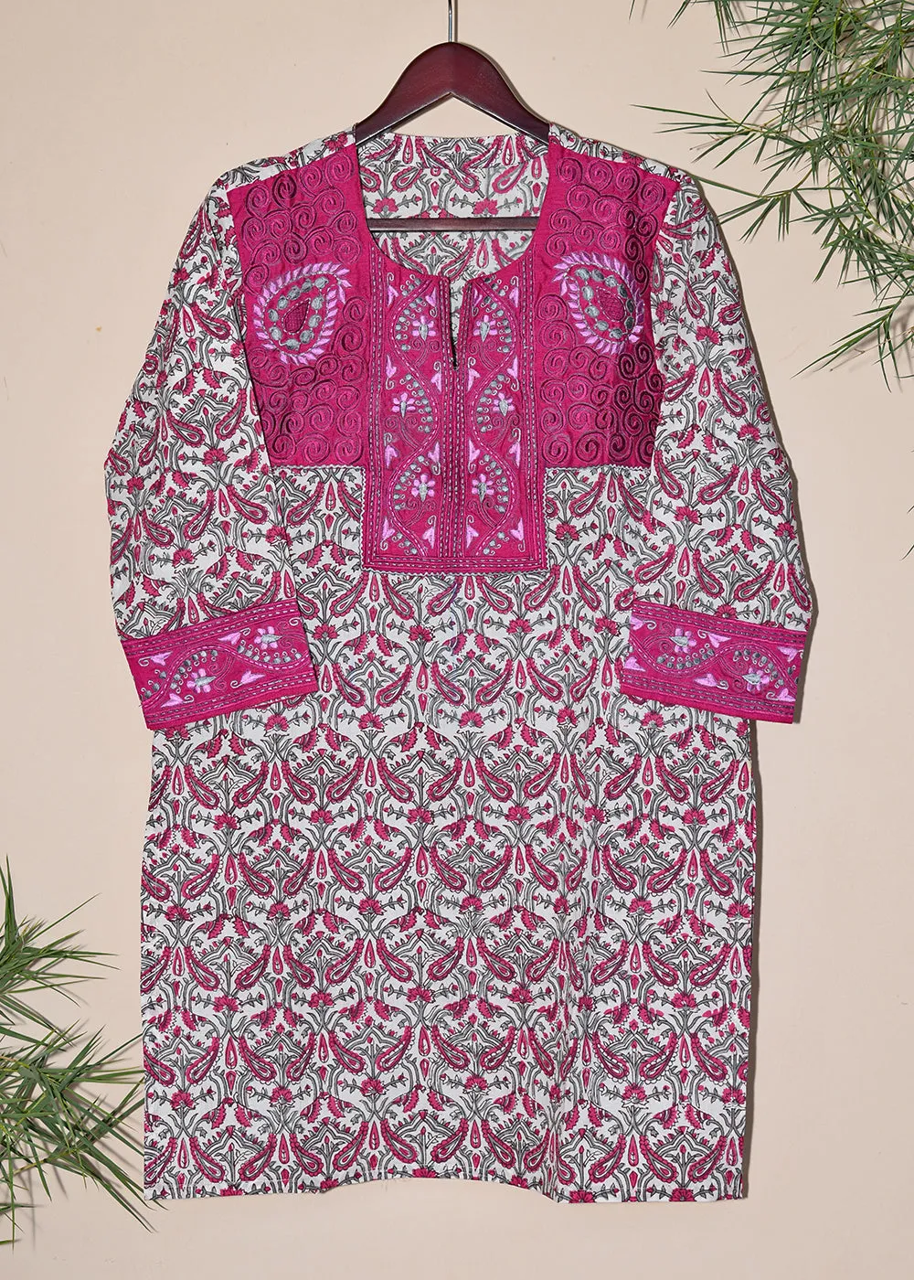 Ajanta Embroidered Hand Block Print Tunic