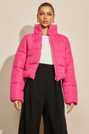 Amore Puffer Jacket in Pink