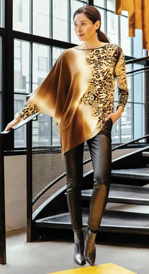 Animal Print long sleeve shirt