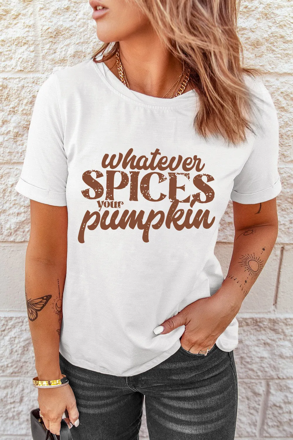 *APP EXCLUSIVE* WHATEVER SPICES YOUR PUMPKIN Graphic Tee