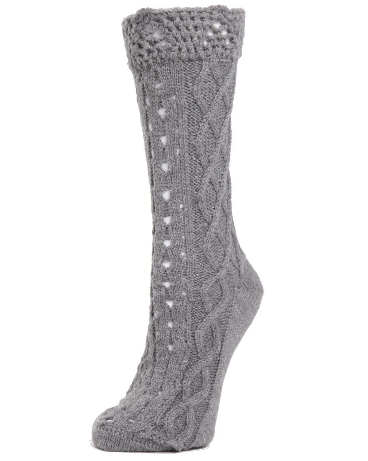 Asalim Mixed Knit Boot Sock Crew Socks