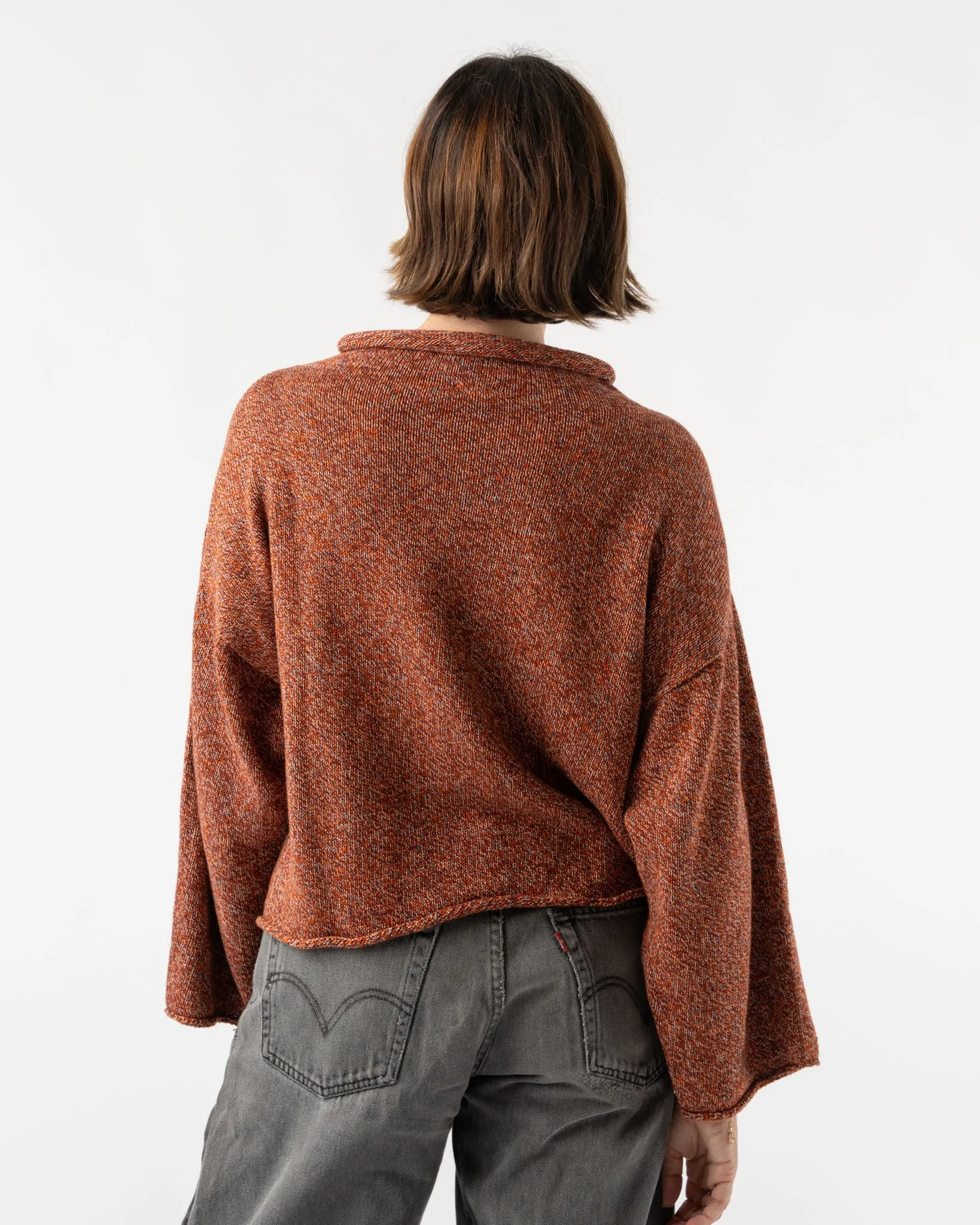 Baserange Seira Turtleneck in Rust Melange