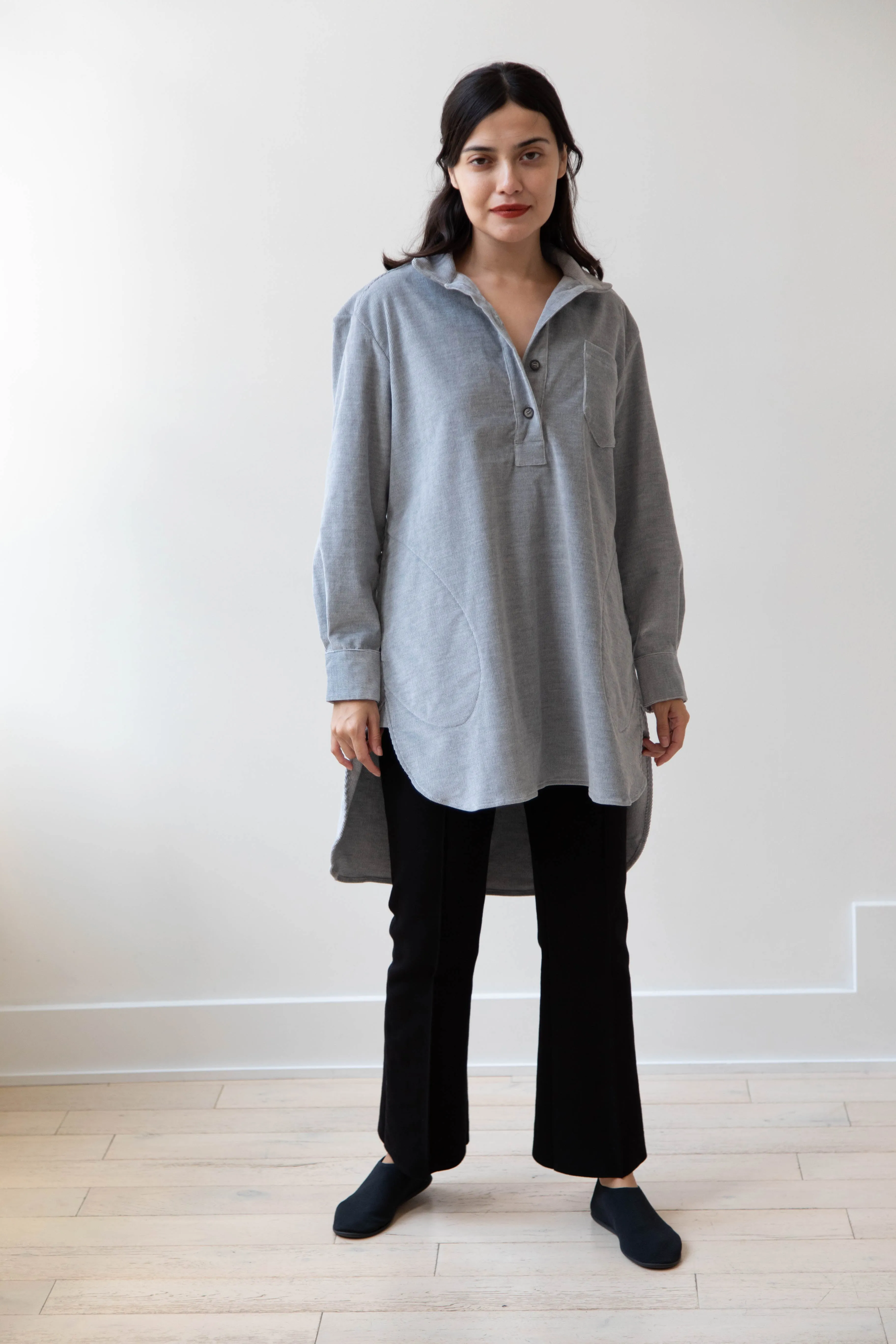 Bergfabel | Tania Shirt in Ice Velour Corduroy