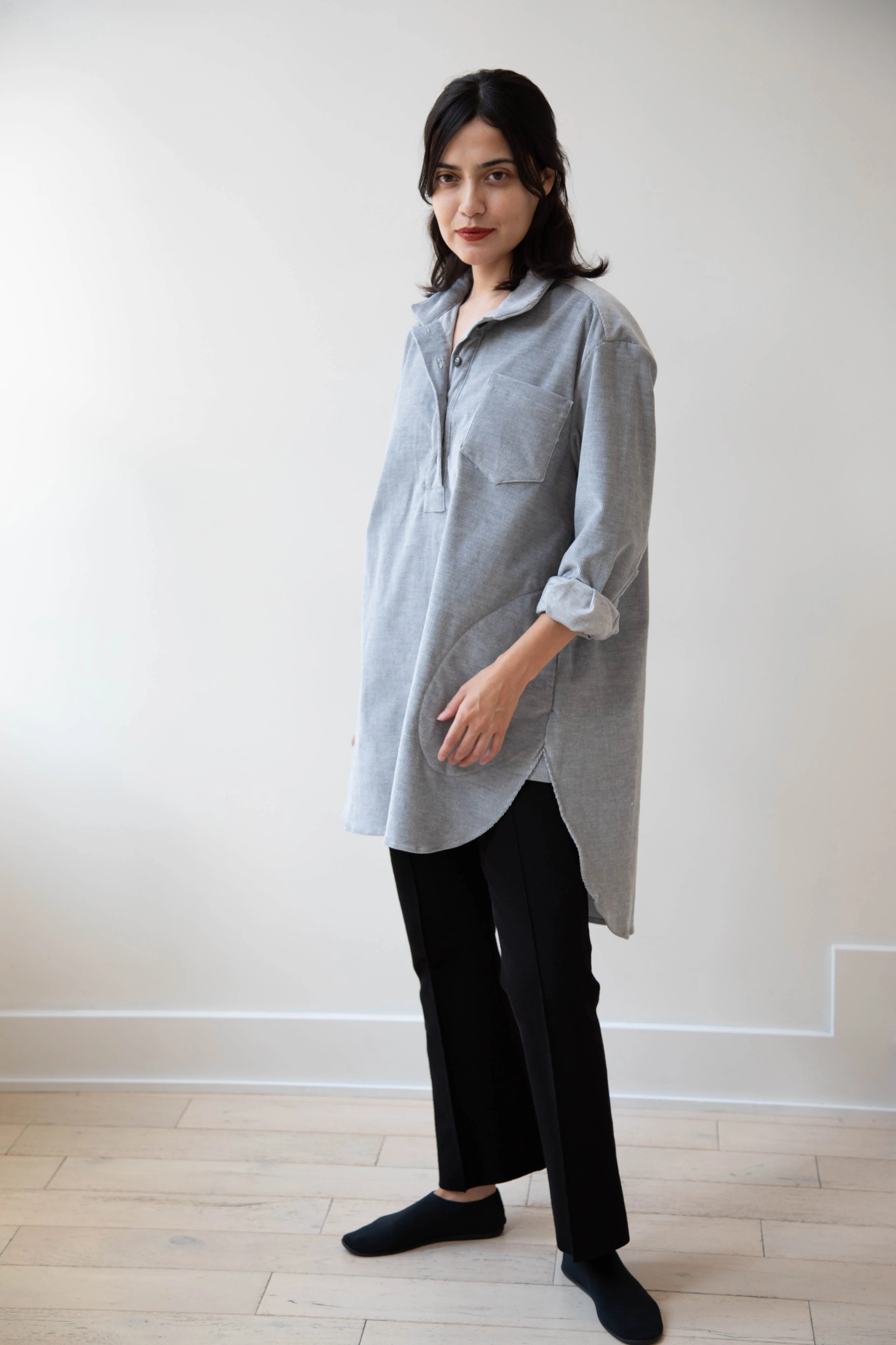 Bergfabel | Tania Shirt in Ice Velour Corduroy