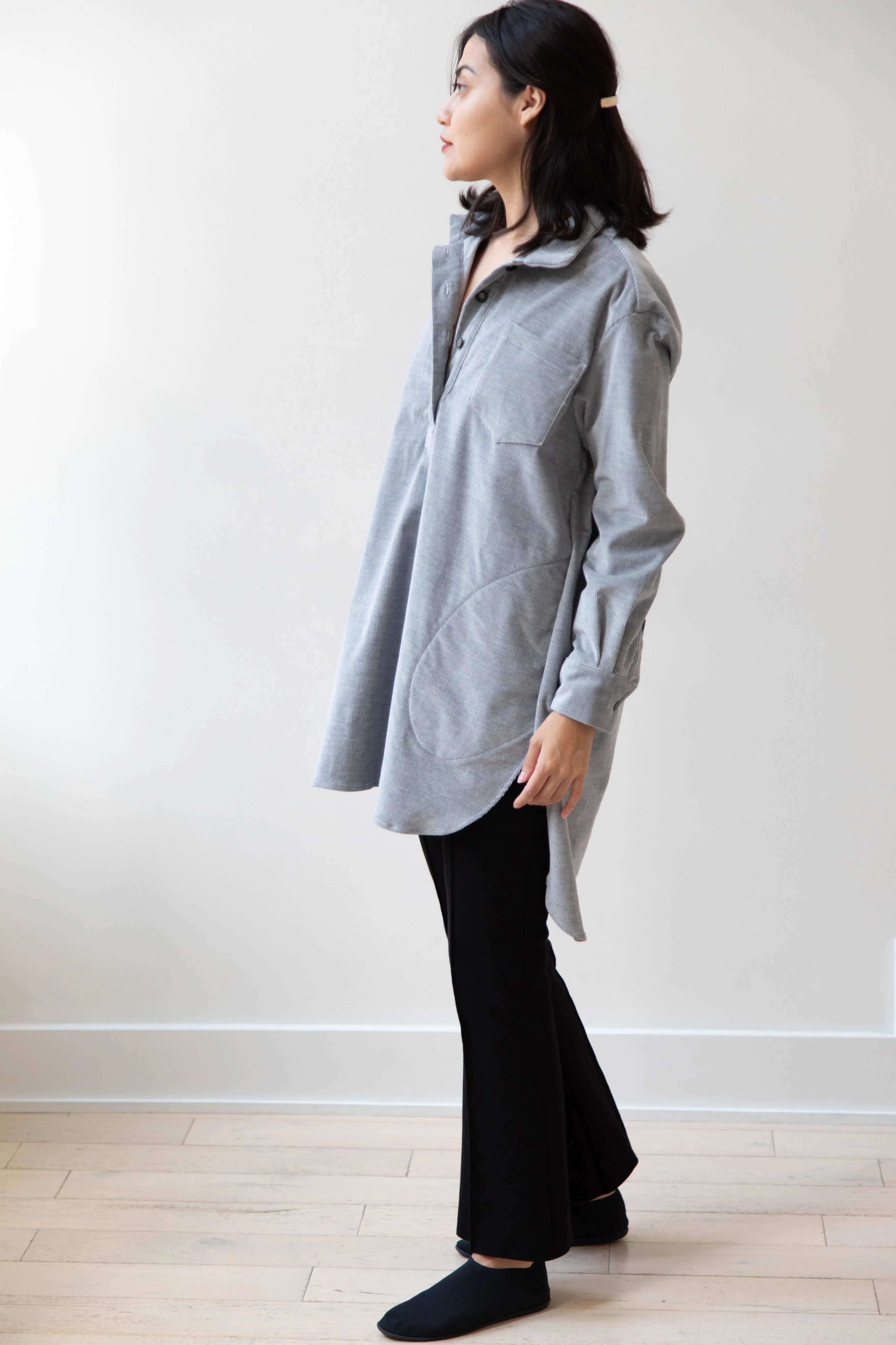 Bergfabel | Tania Shirt in Ice Velour Corduroy