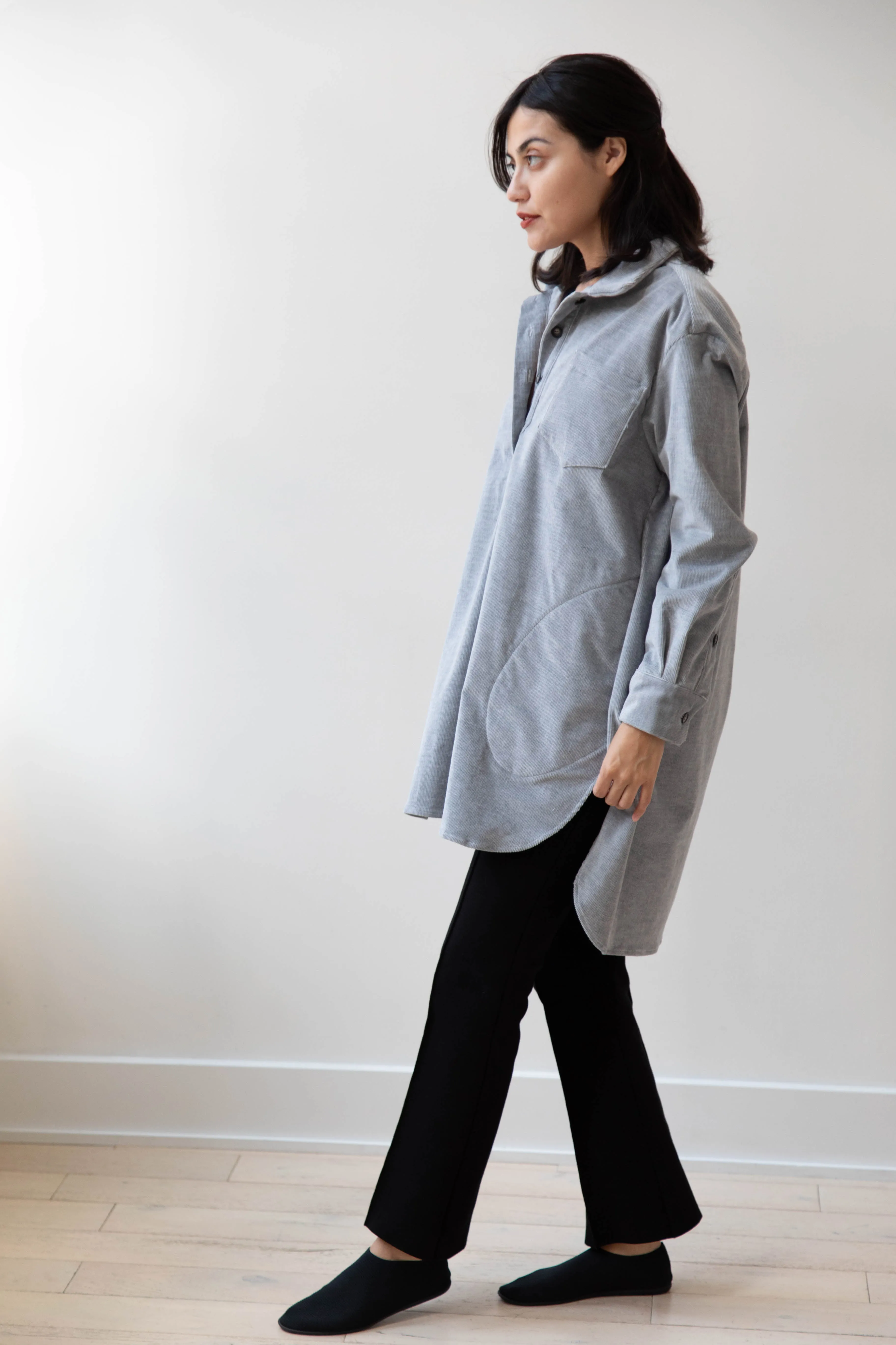 Bergfabel | Tania Shirt in Ice Velour Corduroy