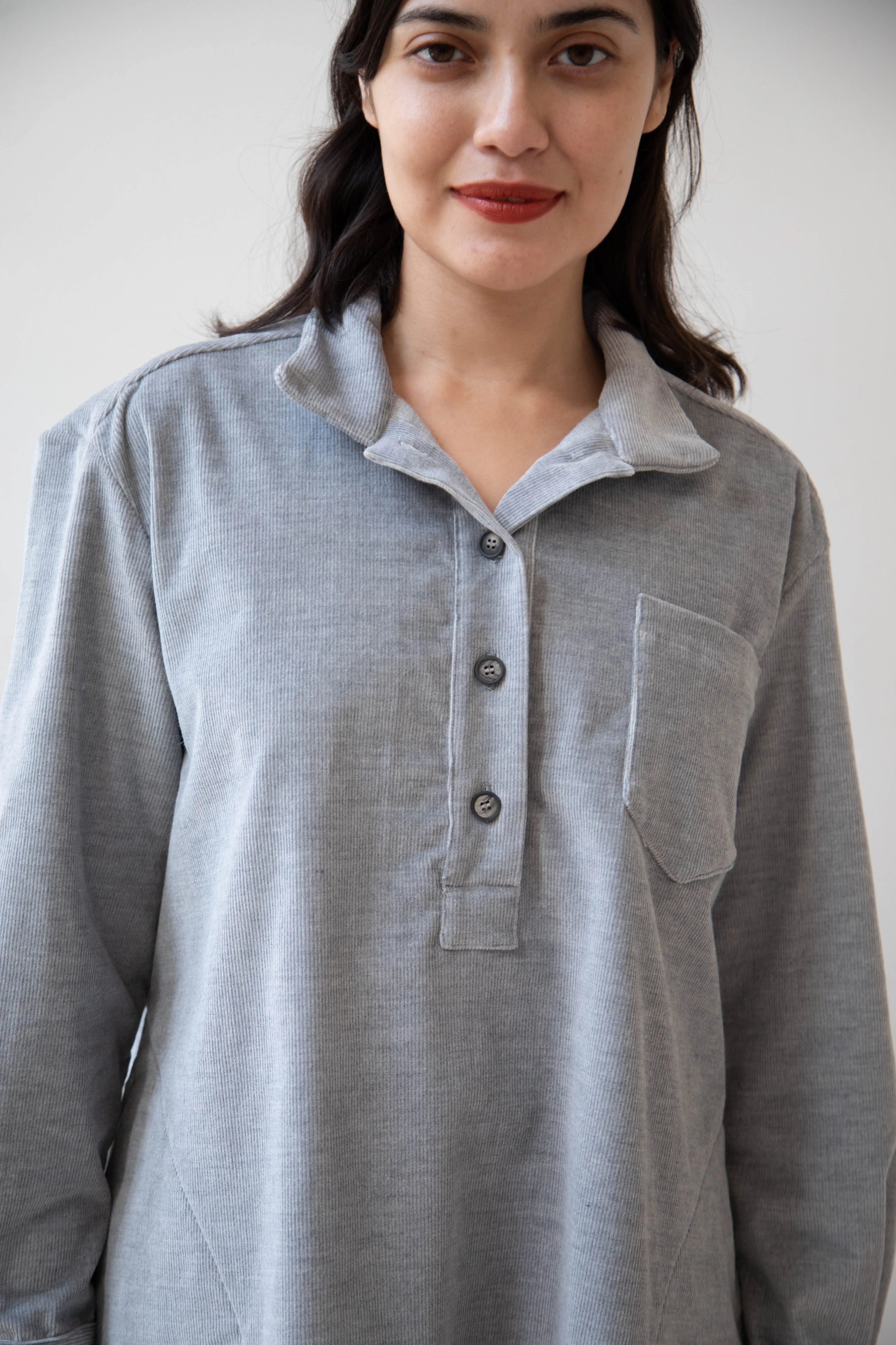 Bergfabel | Tania Shirt in Ice Velour Corduroy