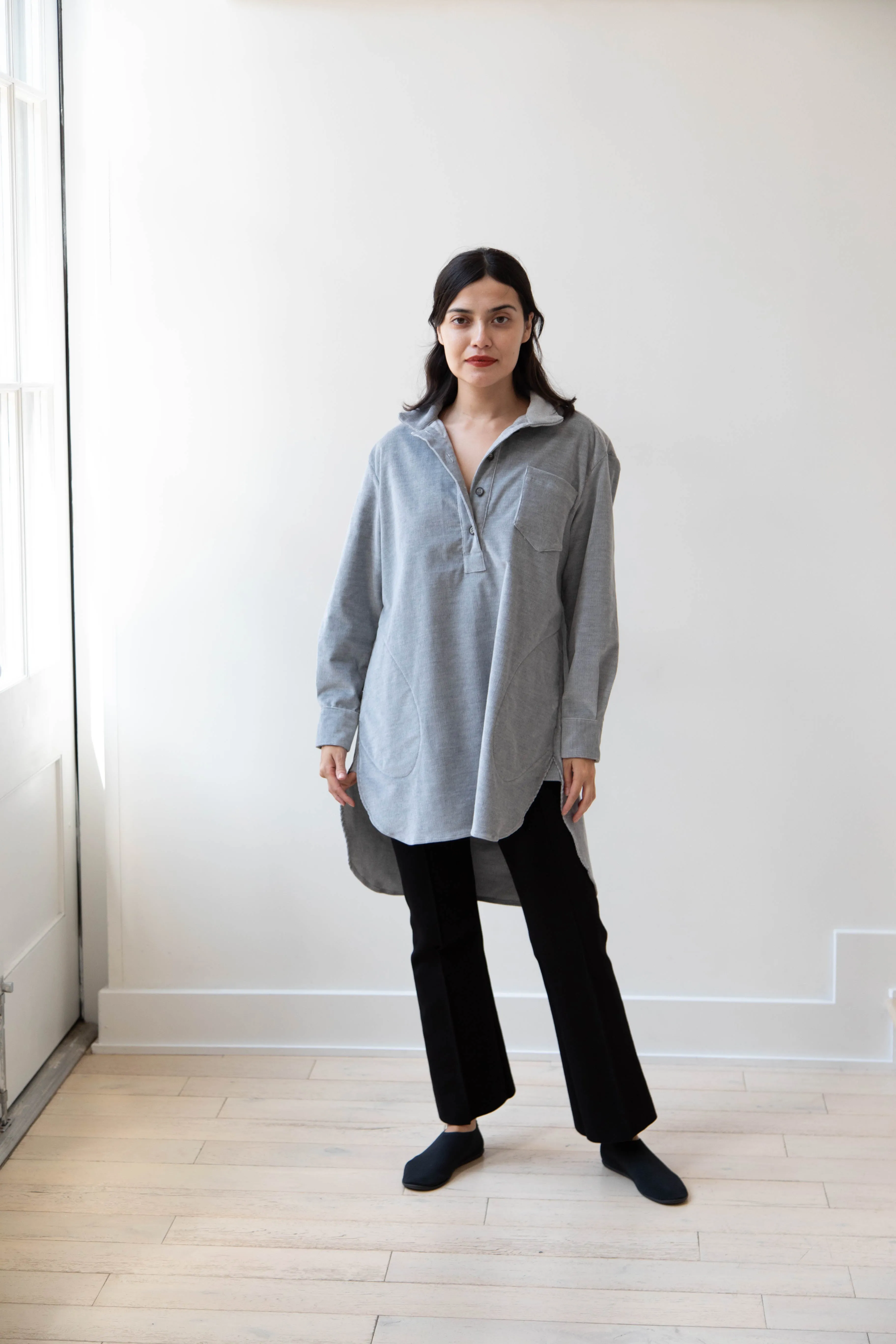 Bergfabel | Tania Shirt in Ice Velour Corduroy