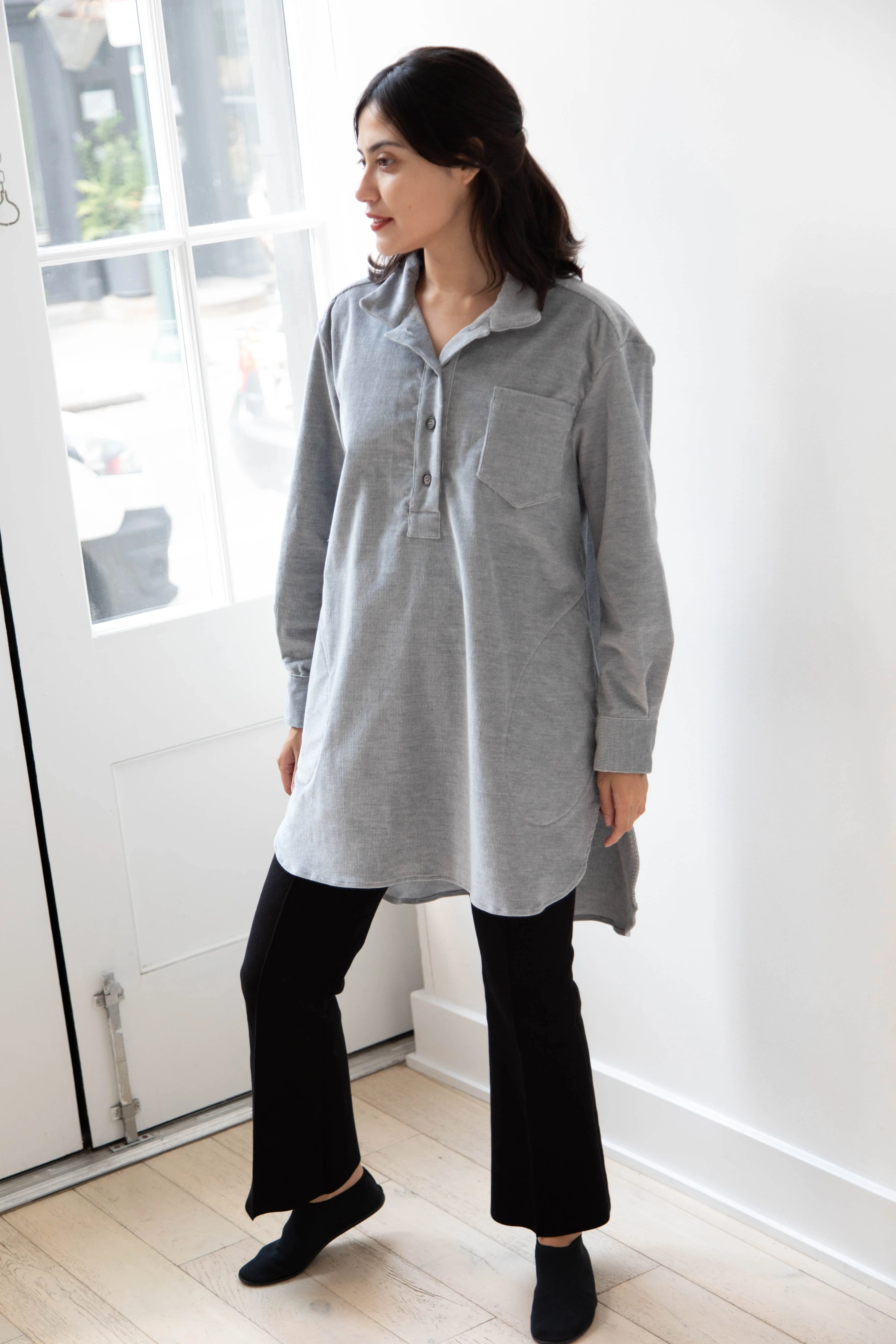 Bergfabel | Tania Shirt in Ice Velour Corduroy