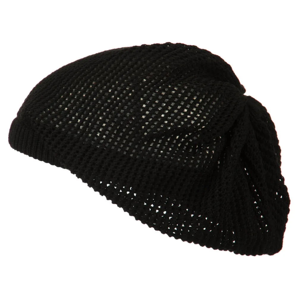 Big Size Mesh Deep Shell Beanie Hat