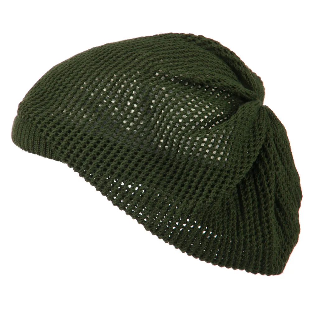 Big Size Mesh Deep Shell Beanie Hat