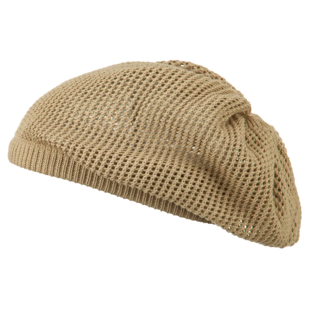 Big Size Mesh Deep Shell Beanie Hat