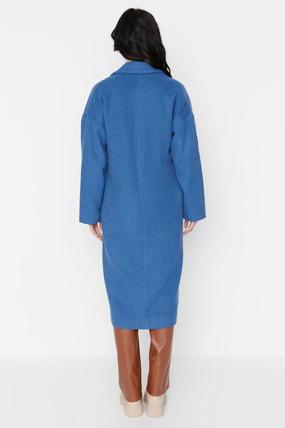 Blue oversized coat