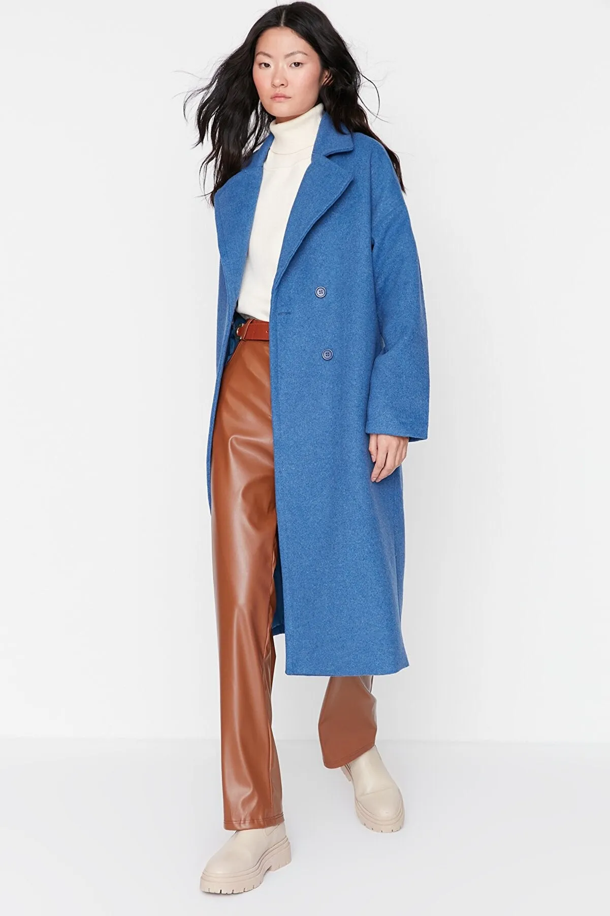 Blue oversized coat