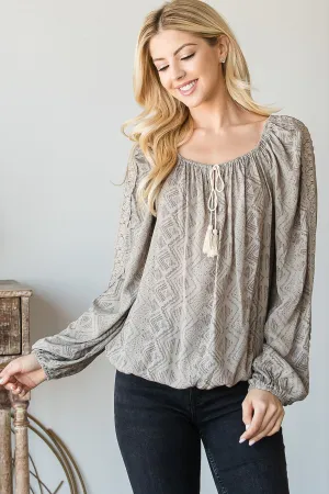 Boho Off the Shoulder Top