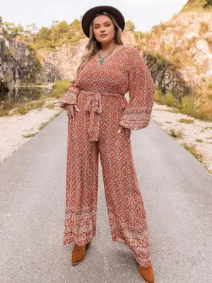 Bold Blossom Plus Size Jumpsuit