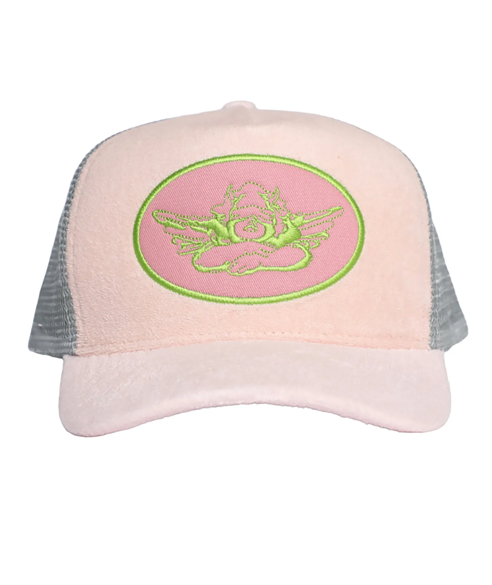 Boys Lie Trucker Hat Multi Pink Logo