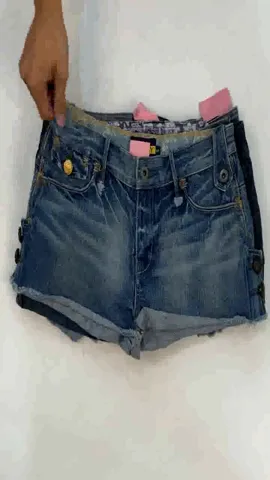 Branded Y2K Denim Shorts (SR-248)