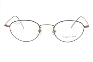 Calvin Klein 342 584 Antique Green Bronze Frame Japan Rare Eyeglasses