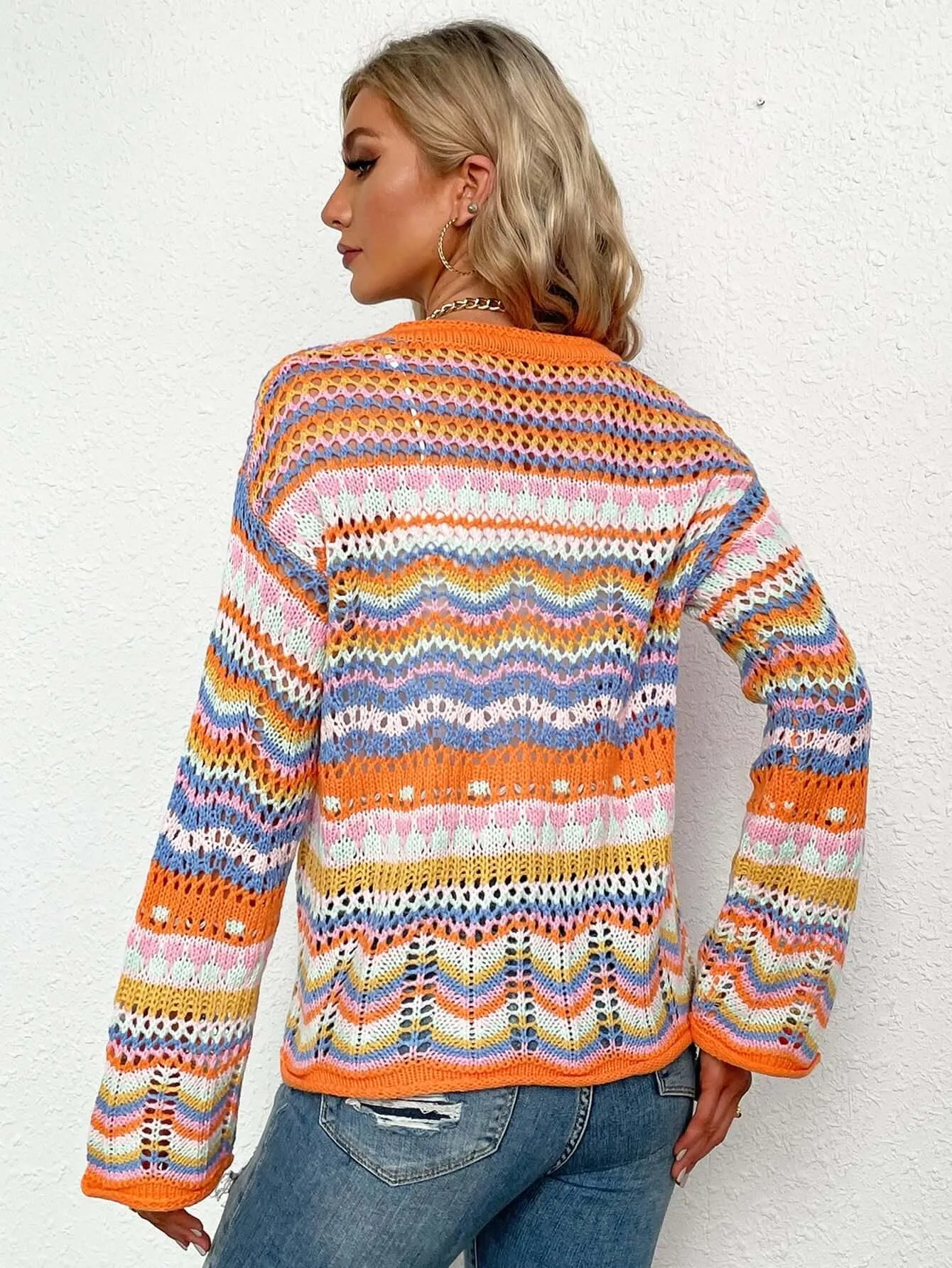 Candy Corn Chevron Cardigan