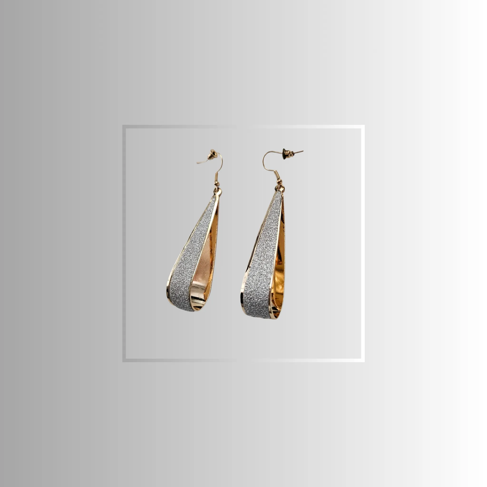 Chic Gold Tear Drop Earrings