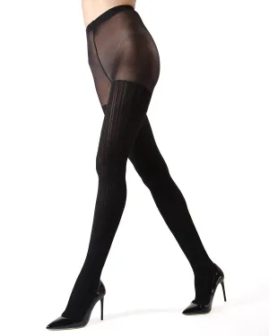 Chicago Luxe Lurex Stripe Tights