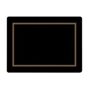 Classic Black Placemats Set of 4