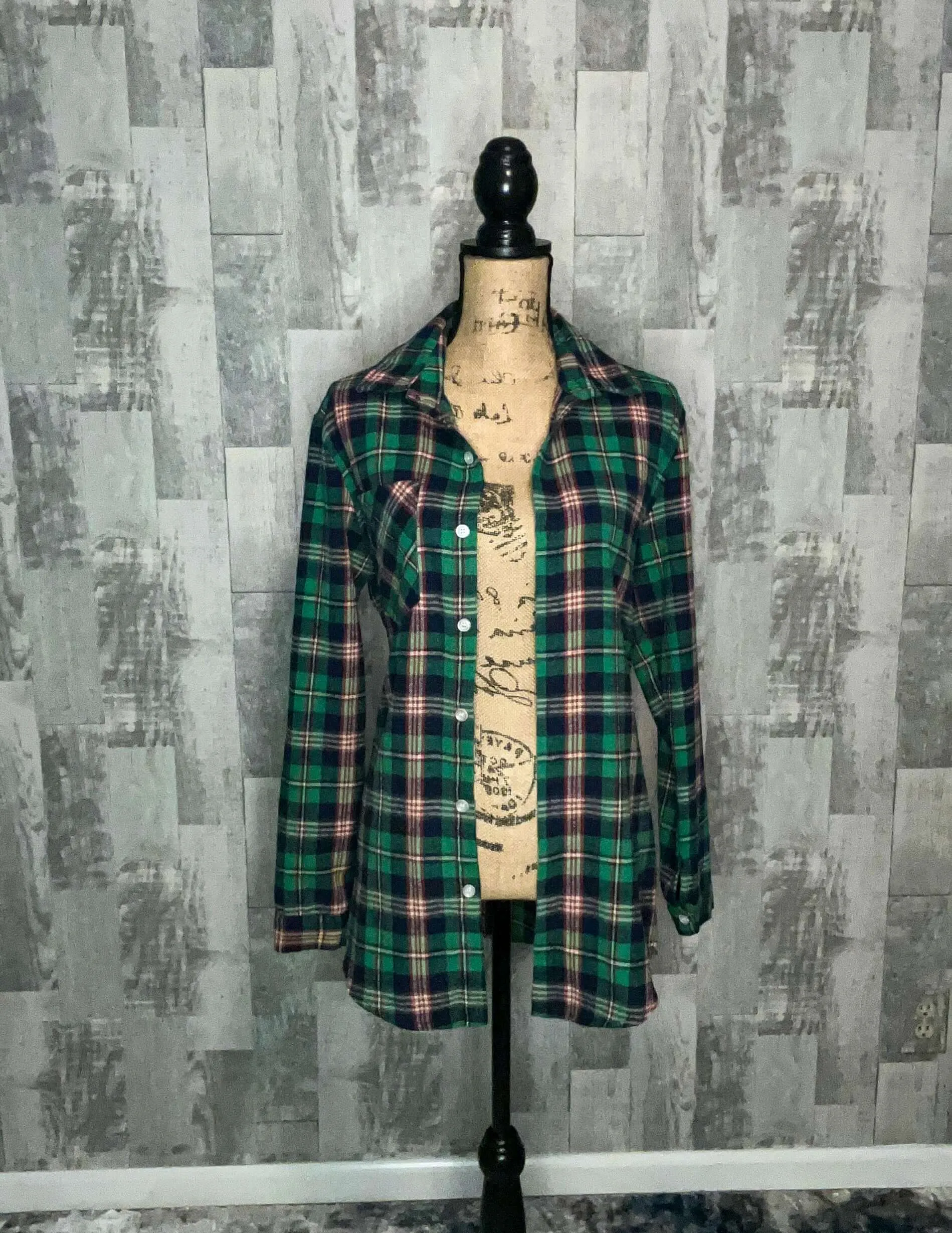 Cover Me in Plaid Shirt - Green