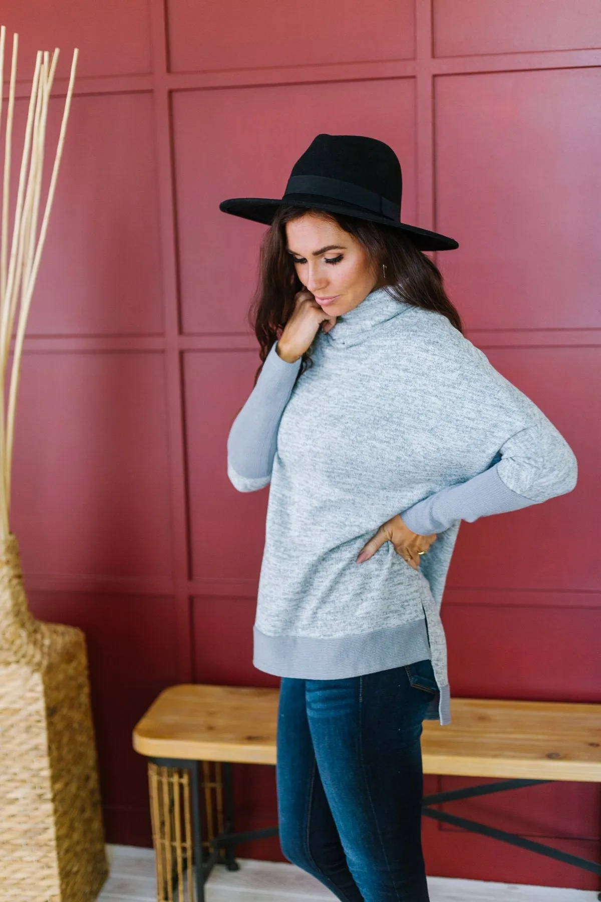 Cowl Neck Relaxed Sweater