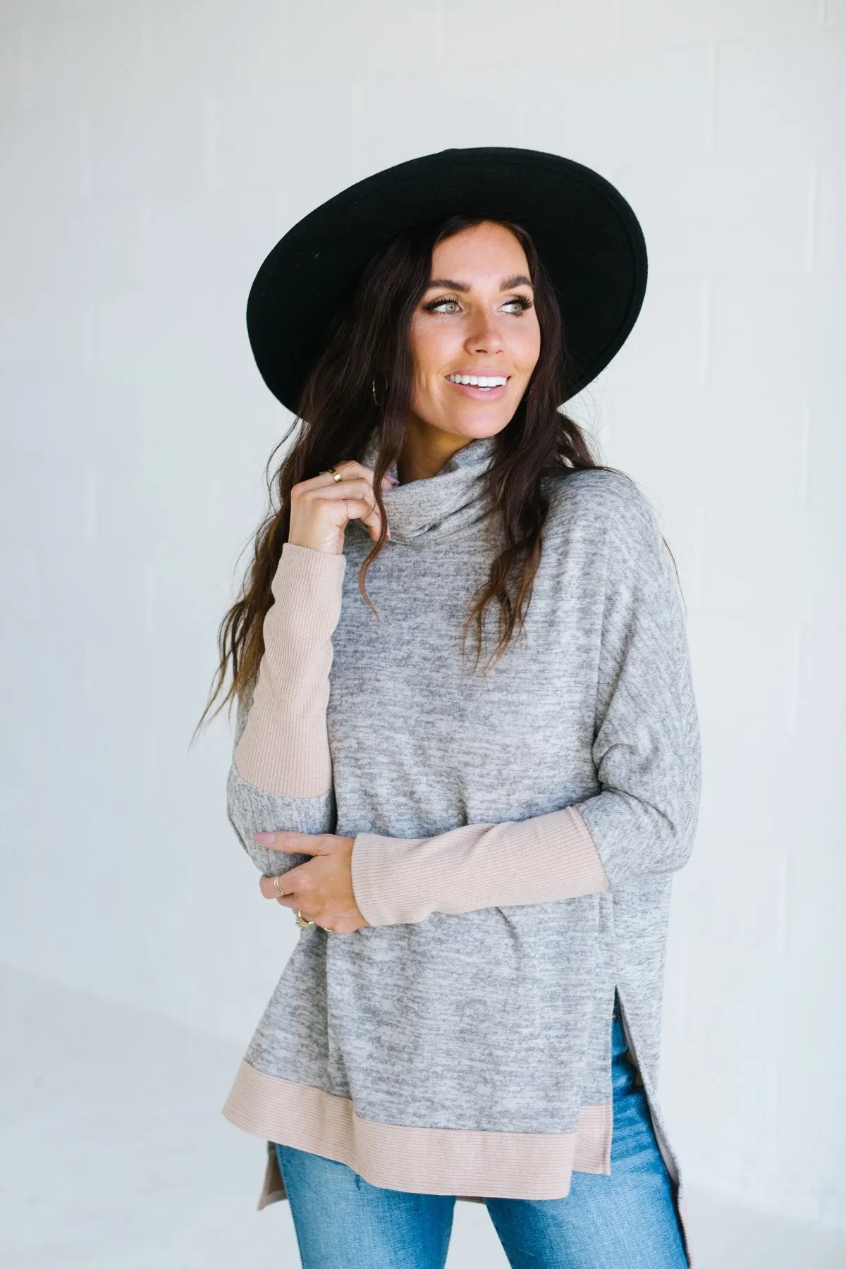 Cowl Neck Relaxed Sweater