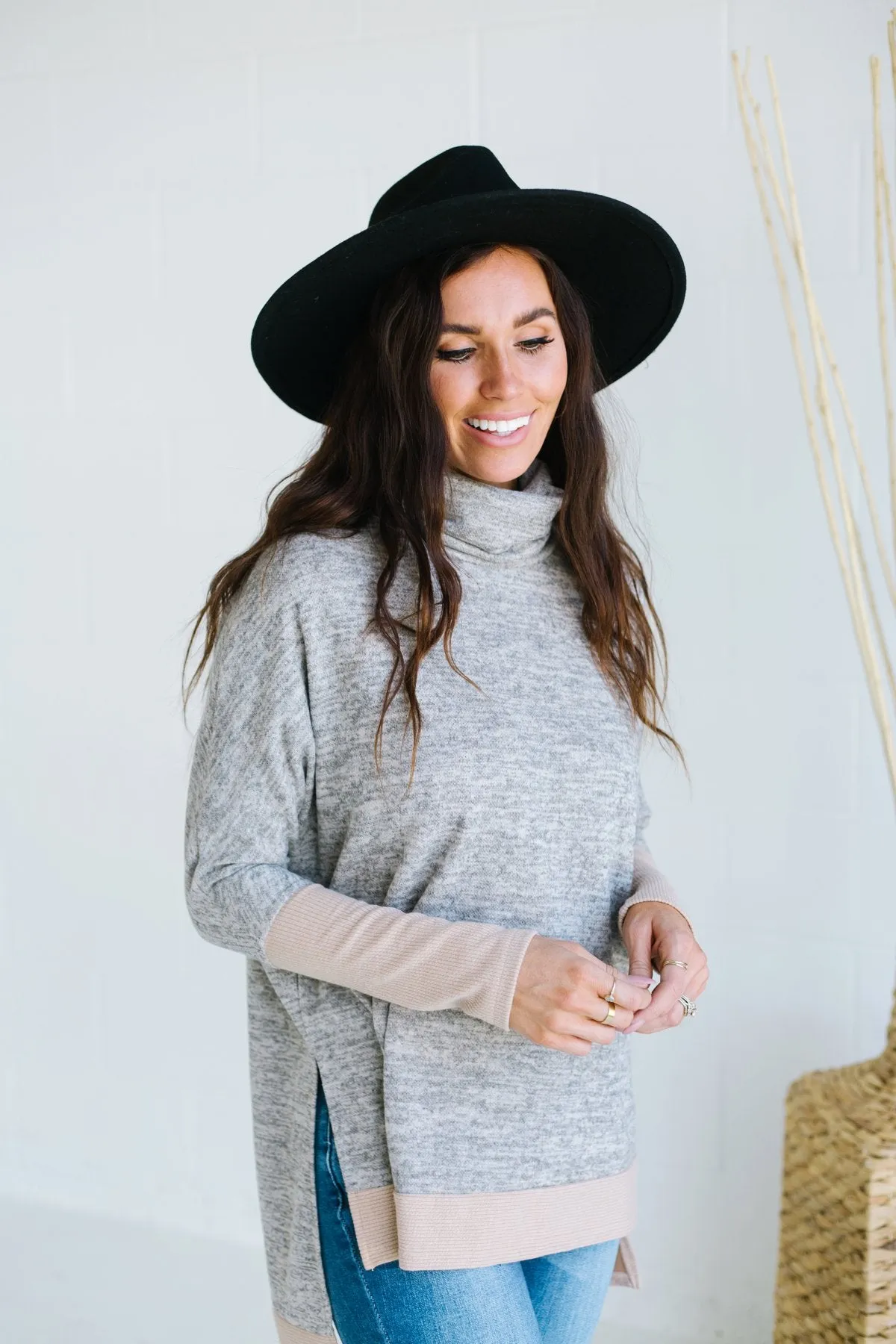 Cowl Neck Relaxed Sweater