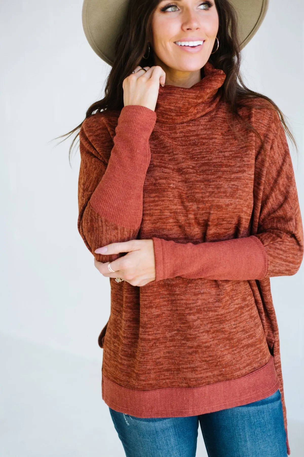 Cowl Neck Relaxed Sweater