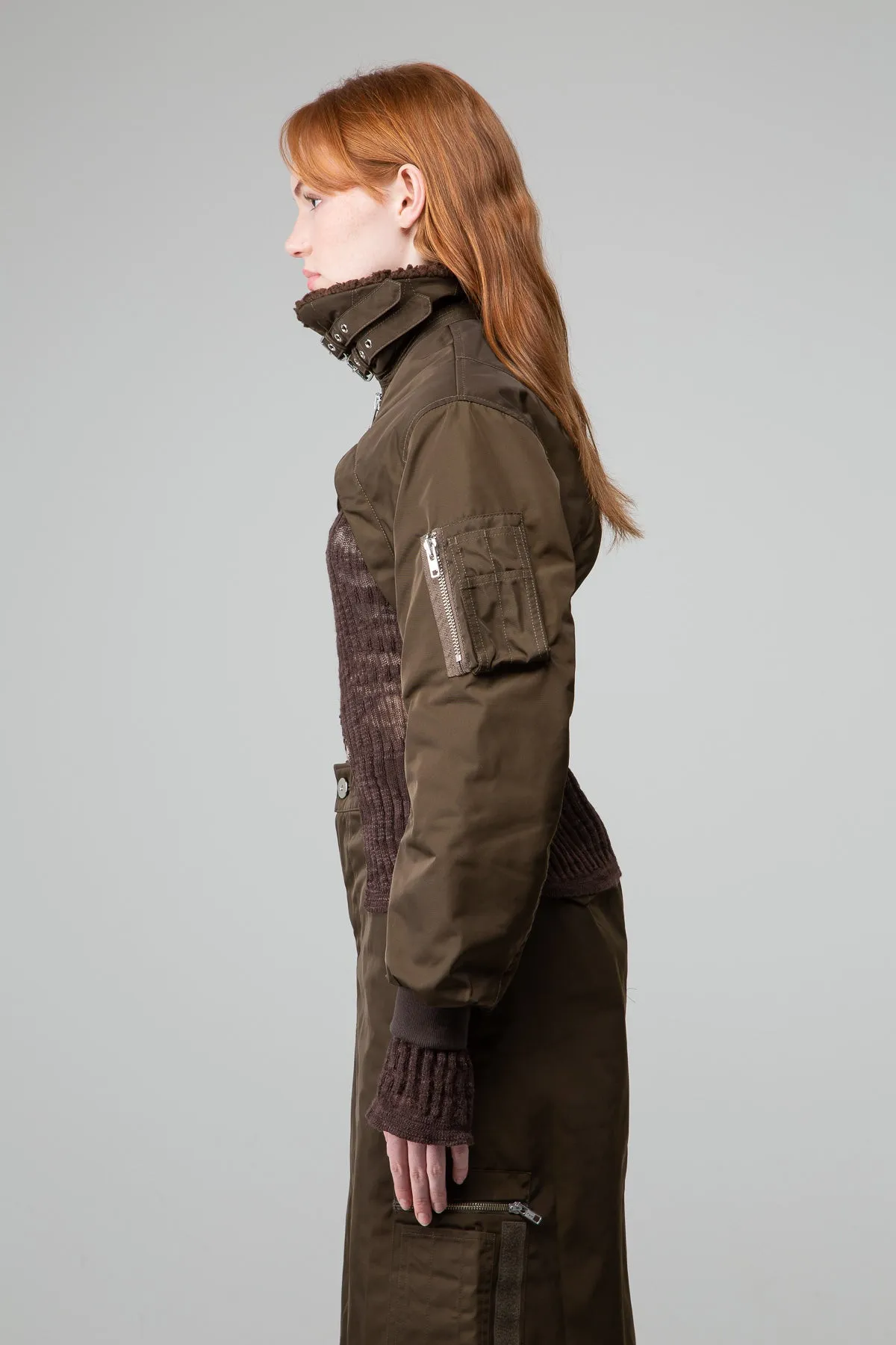 Cropped Flight Jacket