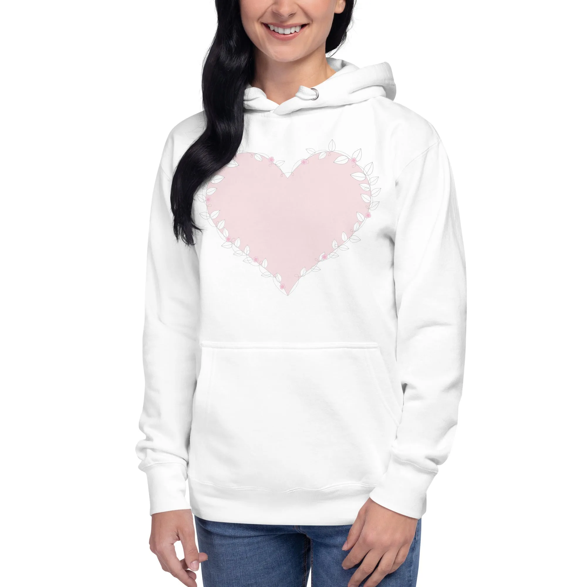 Cute Heart Warm & Cozy Hoodie, lioness-love