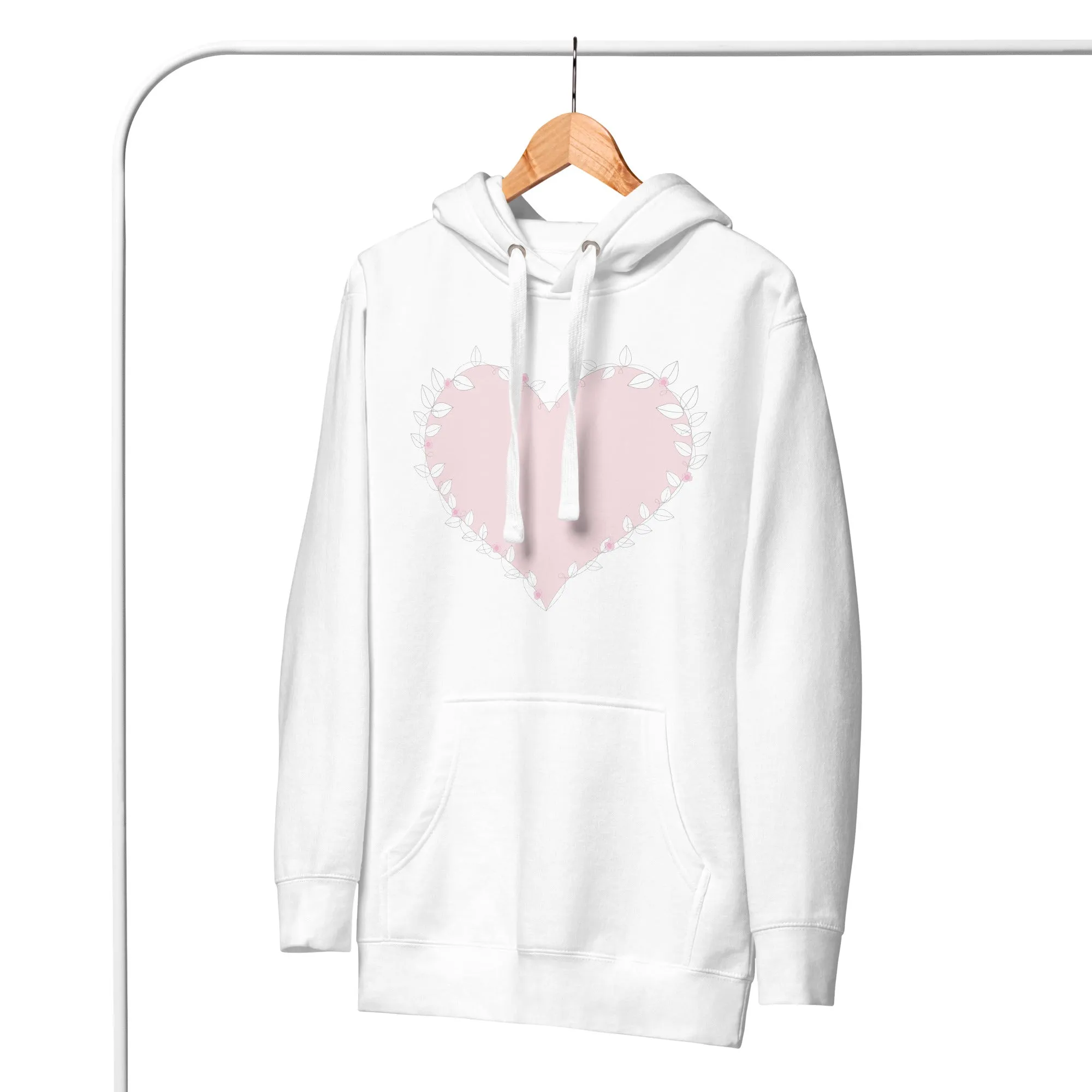 Cute Heart Warm & Cozy Hoodie, lioness-love