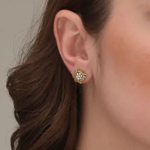 Dazzling Sun Stud Earrings