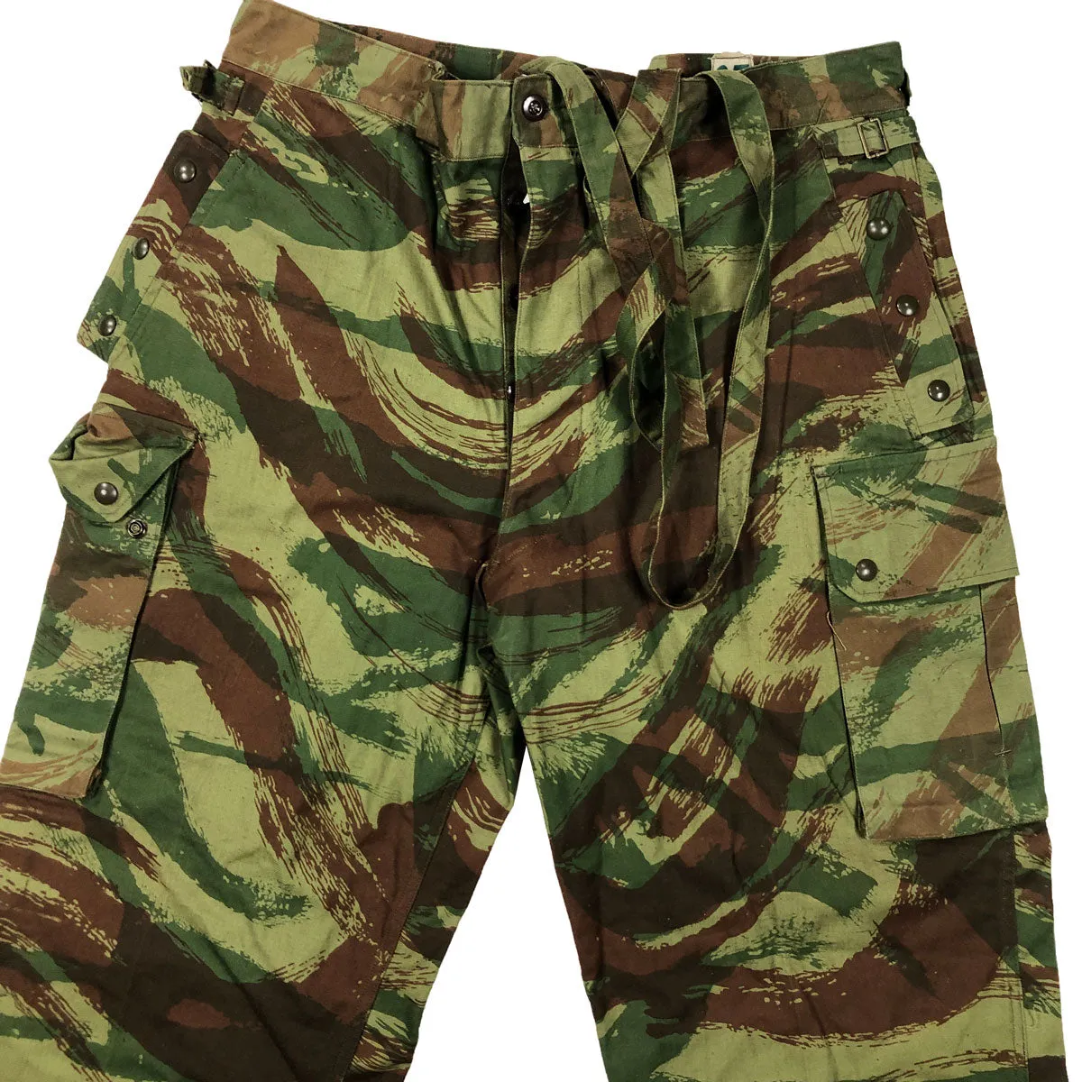 Deadstock 1st Pattern French Lizard Camo 47/56 Airborne Jump Pants w/ Suspenders