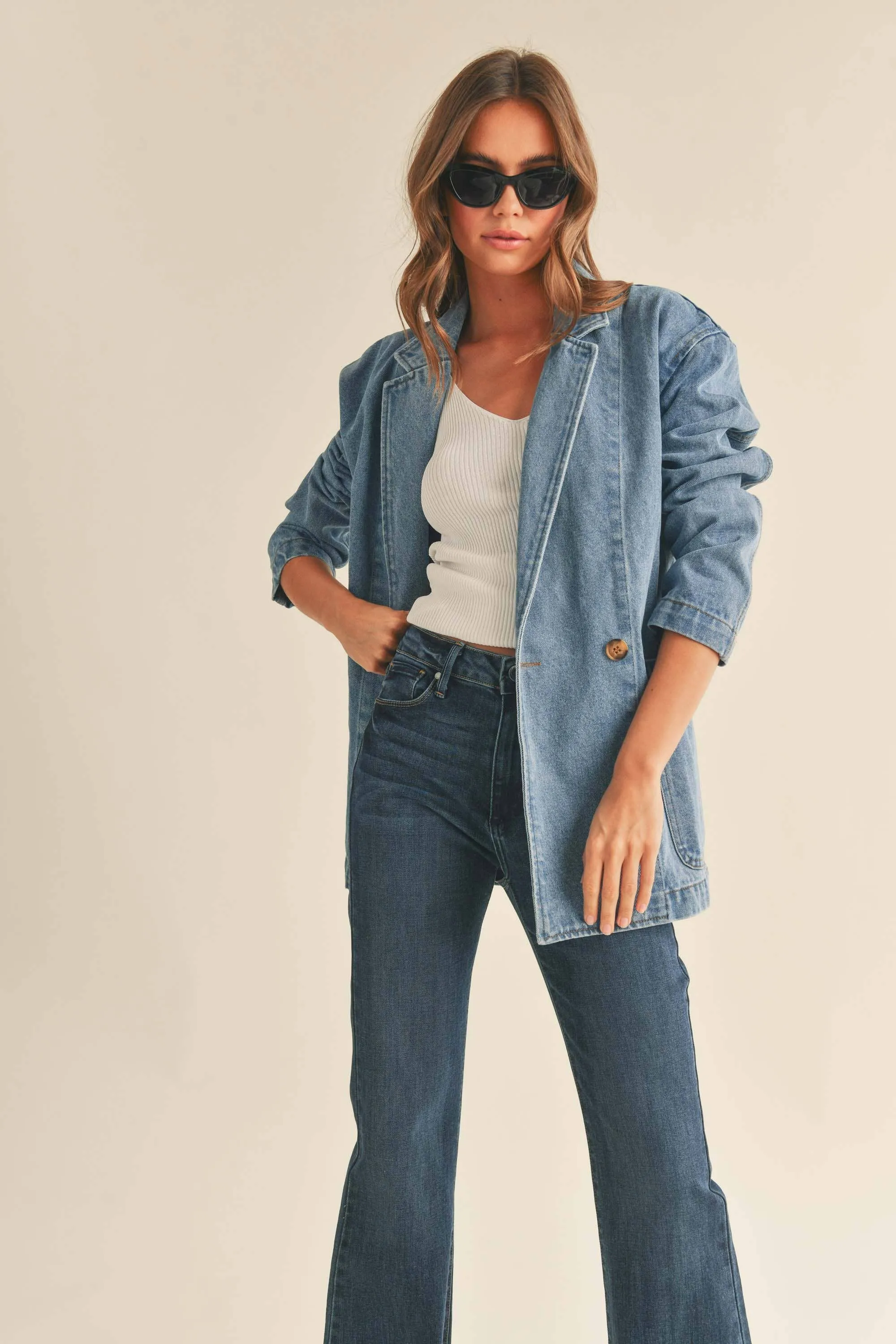 Denim Oversize Blazer