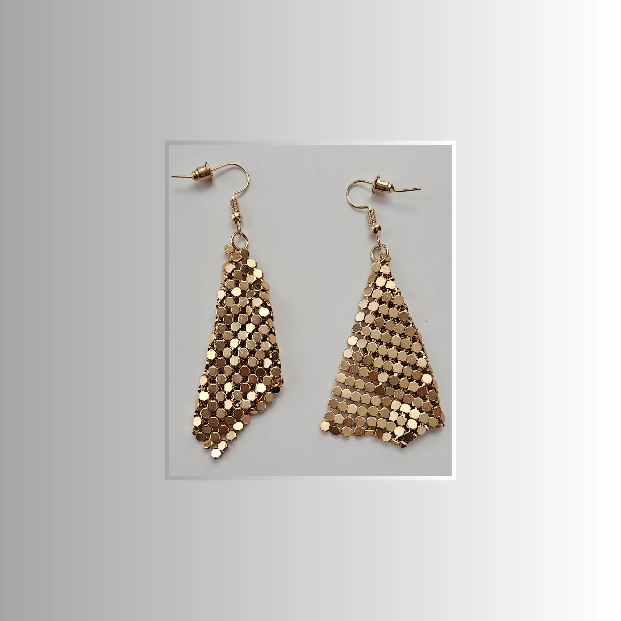 Dot Gold Drop Earrings