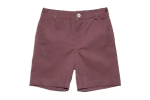 Dusty Red Twill Shorts