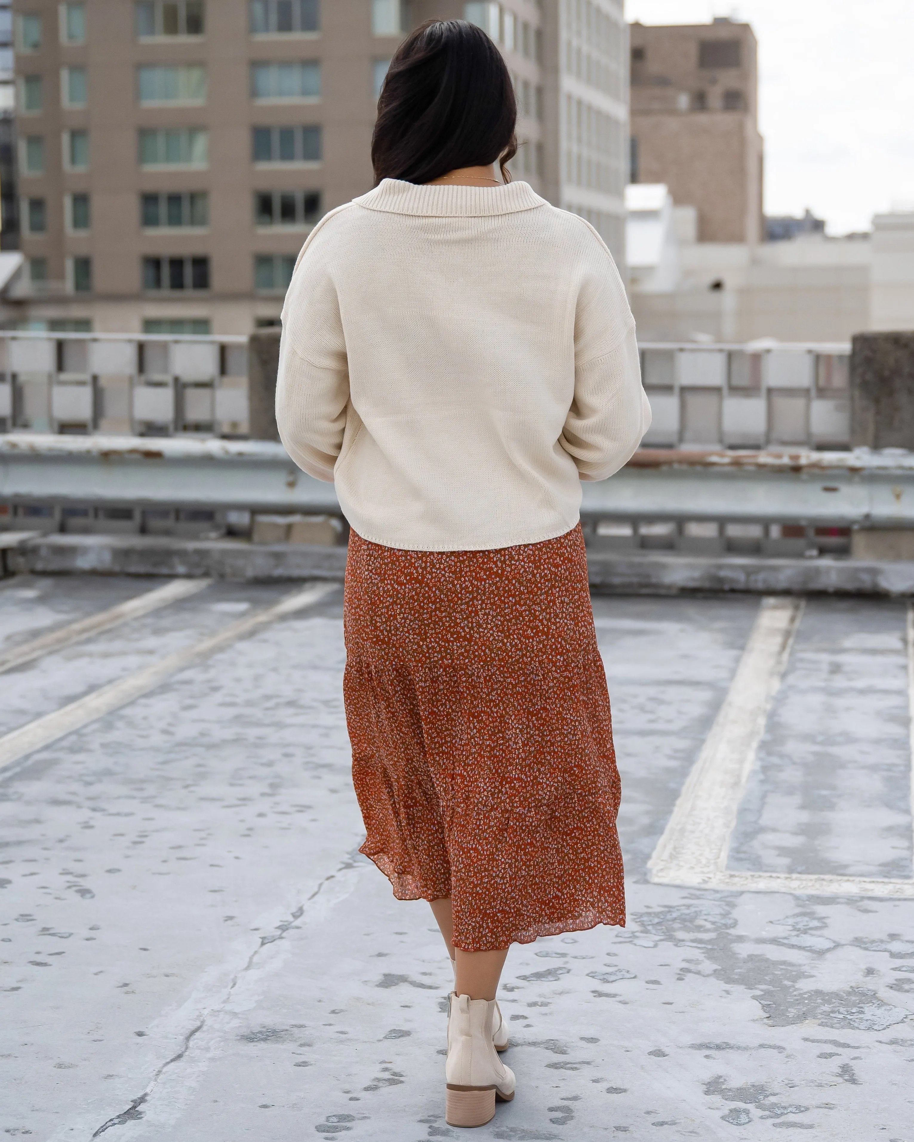 Easy On Me Ecru Sweater - FINAL FEW