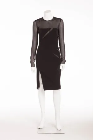 Emilio Pucci - Black Dress with See Through Sleeves - IT 42