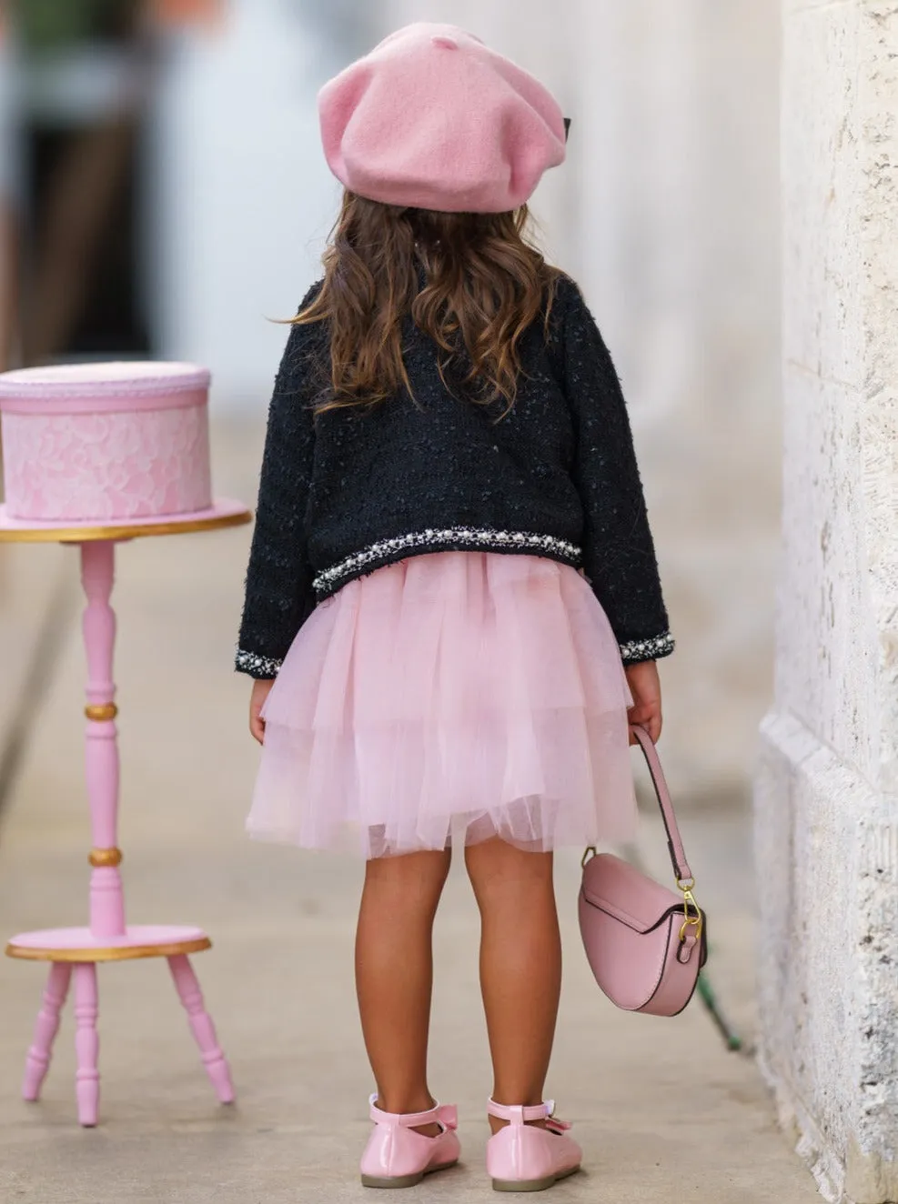 Fabulousity Tweed Blazer and Tulle Tutu Dress Set