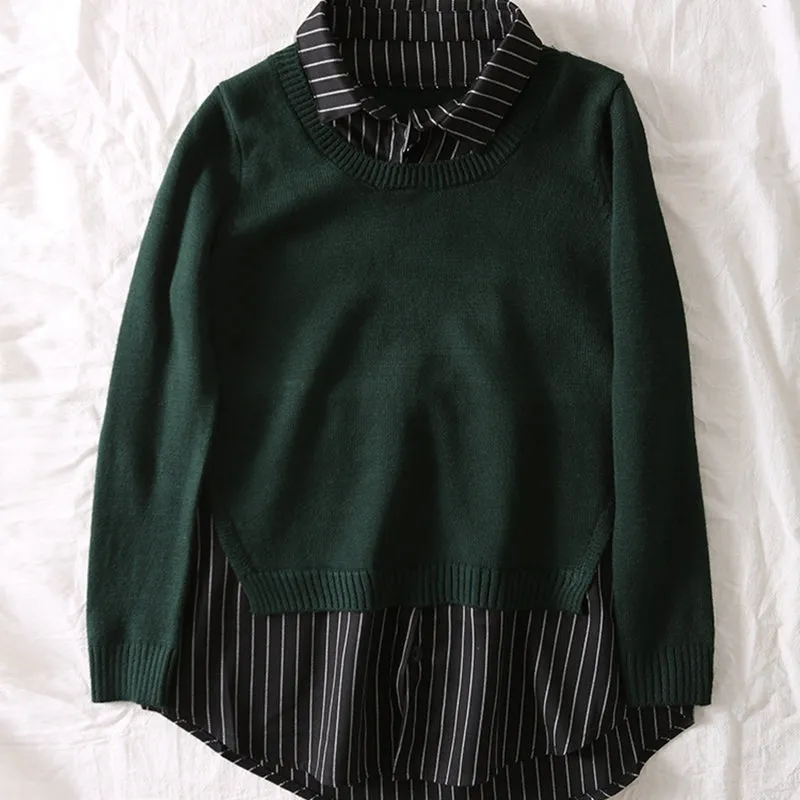 Fall Fashion Casual Green Knitwear For Women Z1810