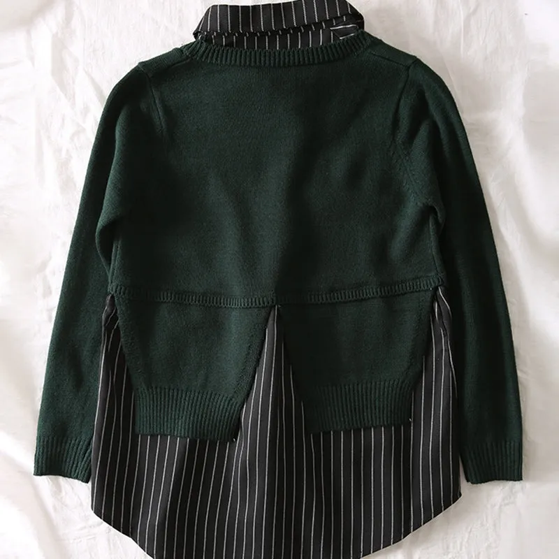 Fall Fashion Casual Green Knitwear For Women Z1810